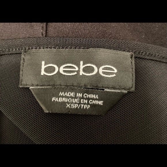 Bebe Black V-neck Beaded Body/Jumpsuit - Picture 6 of 6